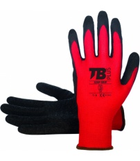 GUANTE LATEX RUGOSO 320P GRIP T-08 ROJO