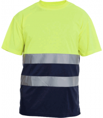 CAMISETA M/C HILL HV YELLOW/NAVY T-L