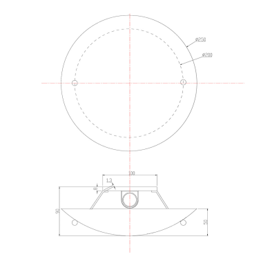 6196011-01 PLAFON REDONDO CRISTAL OPAL BLANCO E27