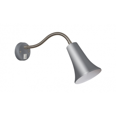21046 APLIQUE LECTOR DE PARED PLATA 1xE27 KAWAR