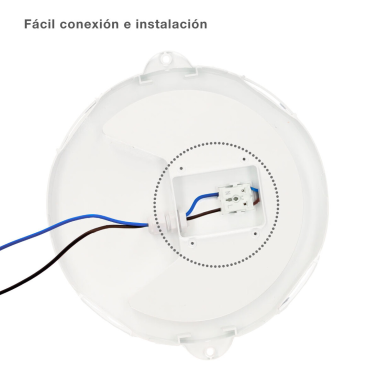 200205005 APLIQUE LED REDONDO OXALIS CON REJILLA 15W 6500K BLANCO GSC