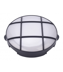 200205007 APLIQUE LED REDONDO OXALIS CON REJILLA 15W 6500K NEGRO GSC