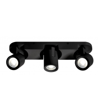 10298 REGLETA ALUMINIO TONIK 3xGU10 NEGRA JUERIC