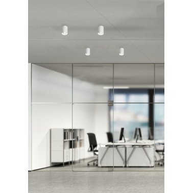 10301 FOCO SUPERFICIE ALUMINIO 1xGU10 ERYX BLANCO