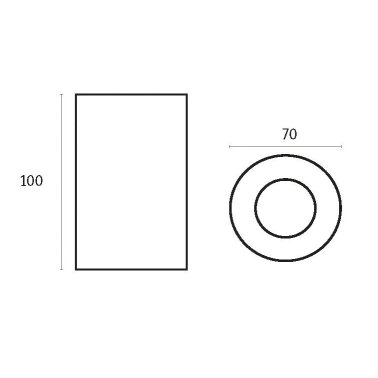 10301 FOCO SUPERFICIE ALUMINIO 1xGU10 ERYX BLANCO