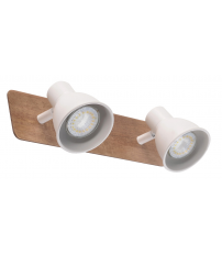 10306 REGLETA MADERA MIKO 2xGU10 BLANCA