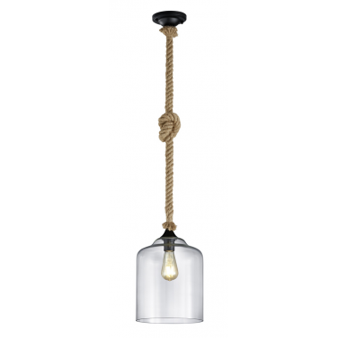 302900102 LAMPARA COLGANTE JUDITH NEGRA E27 TRIO