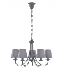 110600578 LAMPARA COLGANTE CORTEZ GRIS 5xE14 TRIO