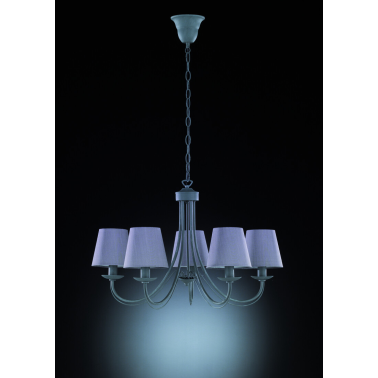 110600578 LAMPARA COLGANTE CORTEZ GRIS 5xE14 TRIO