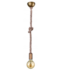 310100104 LAMPARA COLGANTE ROPE COBRE E27 TRIO