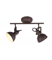 R80152024 REGLETA GINA 2xE14 OXIDO TRIO