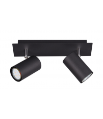 802400232 REGLETA 2 FOCOS MARLEY NEGRA GU10 TRIO