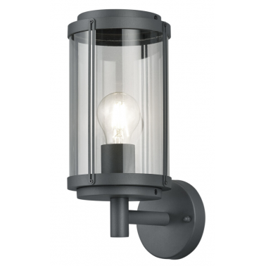 202360142 APLIQUE PARED ALUMINIO ANTRACITA TANARO E27 IP44 TRIO