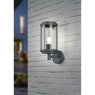 202360142 APLIQUE PARED ALUMINIO ANTRACITA TANARO E27 IP44 TRIO