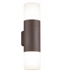 222260224 APLIQUE PARED ALUMINIO OXIDO HOOSIC 2xE27 IP44 TRIO