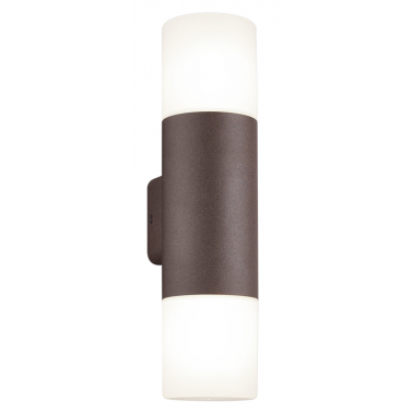 222260224 APLIQUE PARED ALUMINIO OXIDO HOOSIC 2xE27 IP44 TRIO