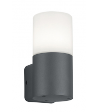 224060142 APLIQUE PARED ALUMINIO ANTRACITA HOOSIC E27 IP44 TRIO