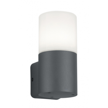 224060142 APLIQUE PARED ALUMINIO ANTRACITA HOOSIC E27 IP44 TRIO