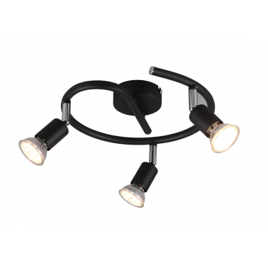 R80913932 REGLETA 3 FOCOS PARIS NEGRA GU10 TRIO