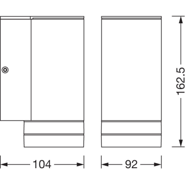 554511 APLIQUE EXTERIOR NEGRO GU10 IP44 ENDURA BEAM GAP LEDVANCE