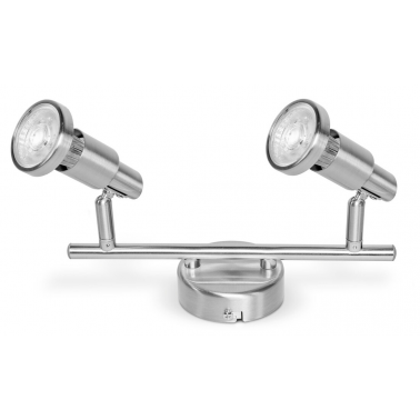540545 REGLETA LED 2 FOCOS 2,6W NIQUEL 2700K LEDVANCE
