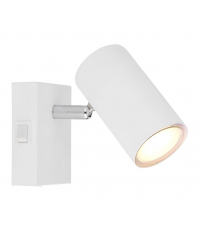 57911-1W  FOCO METAL BLANCO 1XGU10 25W ROBBY GLOBO