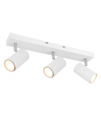 57911-3W REGLETA METAL BLANCO 3XGU10 25W ROBBY GLOBO
