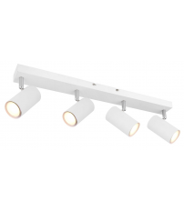 57911-4W REGLETA METAL BLANCO 4XGU10 25W ROBBY GLOBO