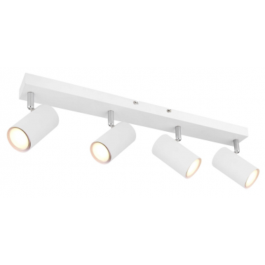 57911-4W REGLETA METAL BLANCO 4XGU10 25W ROBBY GLOBO