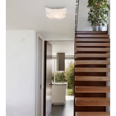 40403-1  LAMPARA DE TECHO 1XE27 60W PARANJA GLOBO