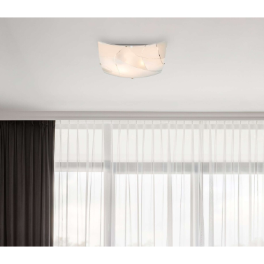 40403-2 LAMPARA DE TECHO 2XE27 60W PARANJA GLOBO