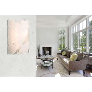 40403W2 APLIQUE DE PARED1XE27  60W  PARANJA GLOBO