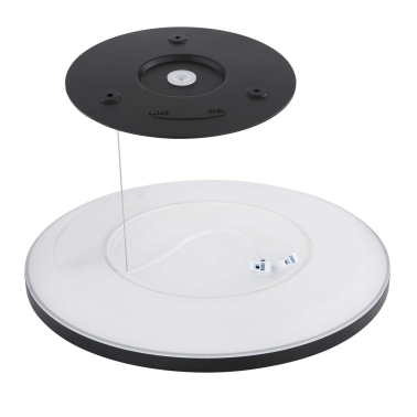 41562-24B LAMPARA DE TECHO NEGRA 1XLED 24W 3000K IP44 SAPANA GLOBO