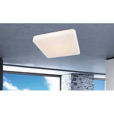 48374-24 LAMPARA DE TECHO BLANCA  1XLED 24W 4000K IP44 SAPANA GLOBO