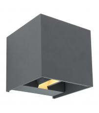 34168 APLIQUE  EXTERIOR 1XLED  6W 3000K ALUMINIO ANTRACITA IP54 VERONIKA GLOBO