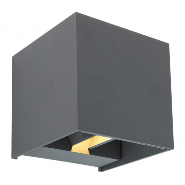 34168 APLIQUE  EXTERIOR 1XLED  6W 3000K ALUMINIO ANTRACITA IP54 VERONIKA GLOBO