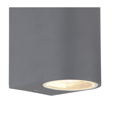 34163-2 APLIQUE  EXTERIOR  2XGU10 35W ALUMINIO ANTRACITA IP44 VERONIKA GLOBO