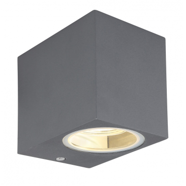 34164 APLIQUE  EXTERIOR  1XGU10 35W ALUMINIO ANTRACITA IP44 VERONIKA GLOBO
