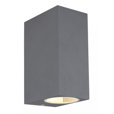 34164-2 APLIQUE  EXTERIOR 2XGU10  35W  ALUMINIO ANTRACITA IP44 VERONIKA GLOBO