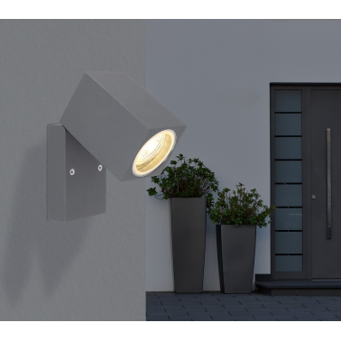 34164W APLIQUE  EXTERIOR 1XGU10  35W  ALUMINIO ANTRACITA IP44 VERONIKA GLOBO