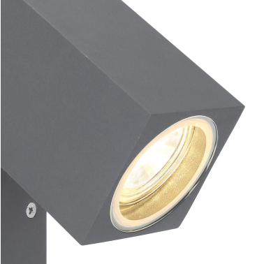 34164W APLIQUE  EXTERIOR 1XGU10  35W  ALUMINIO ANTRACITA IP44 VERONIKA GLOBO