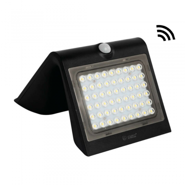 200210012 APLIQUE SOLAR LED LUKULU NEGRO CON SENSOR MOV 4W IP65 3000K GSC