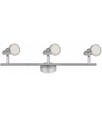 540569 REGLETA LED 3 FOCOS GU10 3W NIQUEL 2700K LEDVANCE