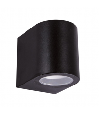 04016 APLIQUE EXTERIOR REDONDO GU10 12W IP54 Ø68 NEGRO GAMP STRÜHM