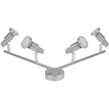 540583 REGLETA LED 4 FOCOS 2,6W NIQUEL 2700K OSRAM