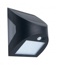 200210029 APLIQUE SOLAR 3W C/SENSOR CREPUSCULAR + MOVIMIENTO NEGRO 6000K GSC