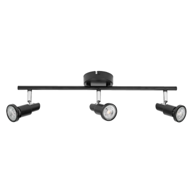 828803 REGLETA LED 3 FOCOS GU10 3,4W 2700K NEGRA LEDVANCE
