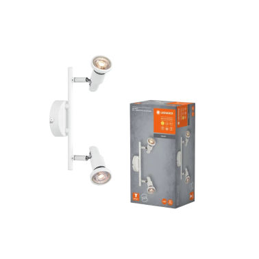 833876 REGLETA LED 2 FOCOS GU10 3,4W 2700K BLANCA LEDVANCE