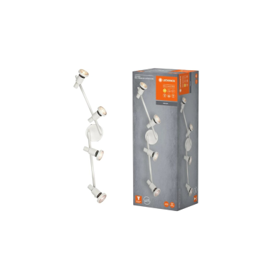 833913 REGLETA LED 4 FOCOS GU10 3,4W 2700K BLANCA LEDVANCE
