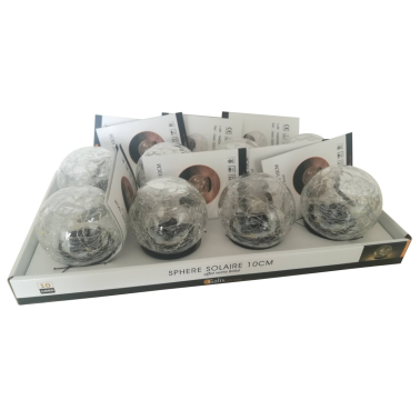 G2011/10 LAMPARA GLOBO SOLAR CRISTAL 10cm GALIX